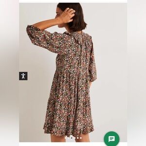 Biden Smocked Yoke Tiered Dress, 14R